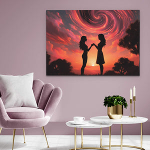 Tranquil Pink Sky - Luxury Wall Art