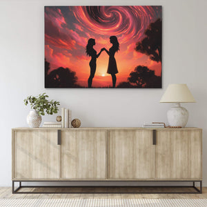 Tranquil Pink Sky - Luxury Wall Art