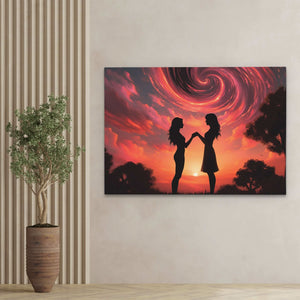 Tranquil Pink Sky - Luxury Wall Art