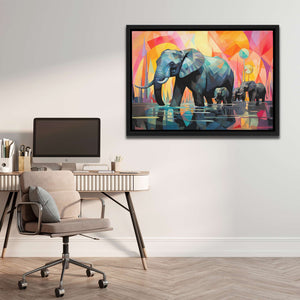 Traveling Elephants - Luxury Wall Art