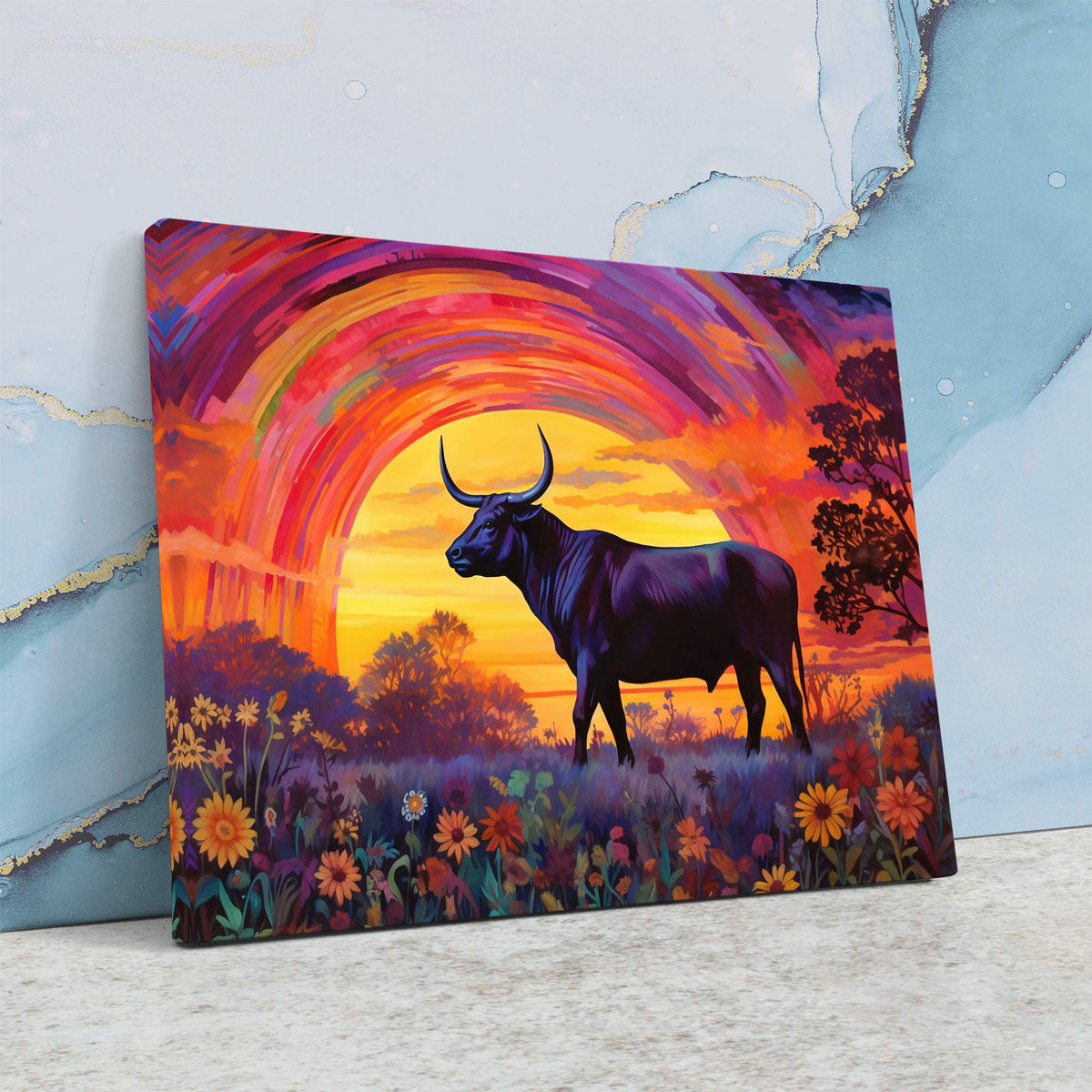 Trippy Bull - Luxury Wall Art