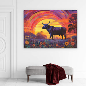 Trippy Bull - Luxury Wall Art