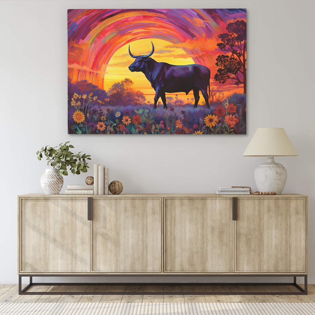 Trippy Bull - Luxury Wall Art
