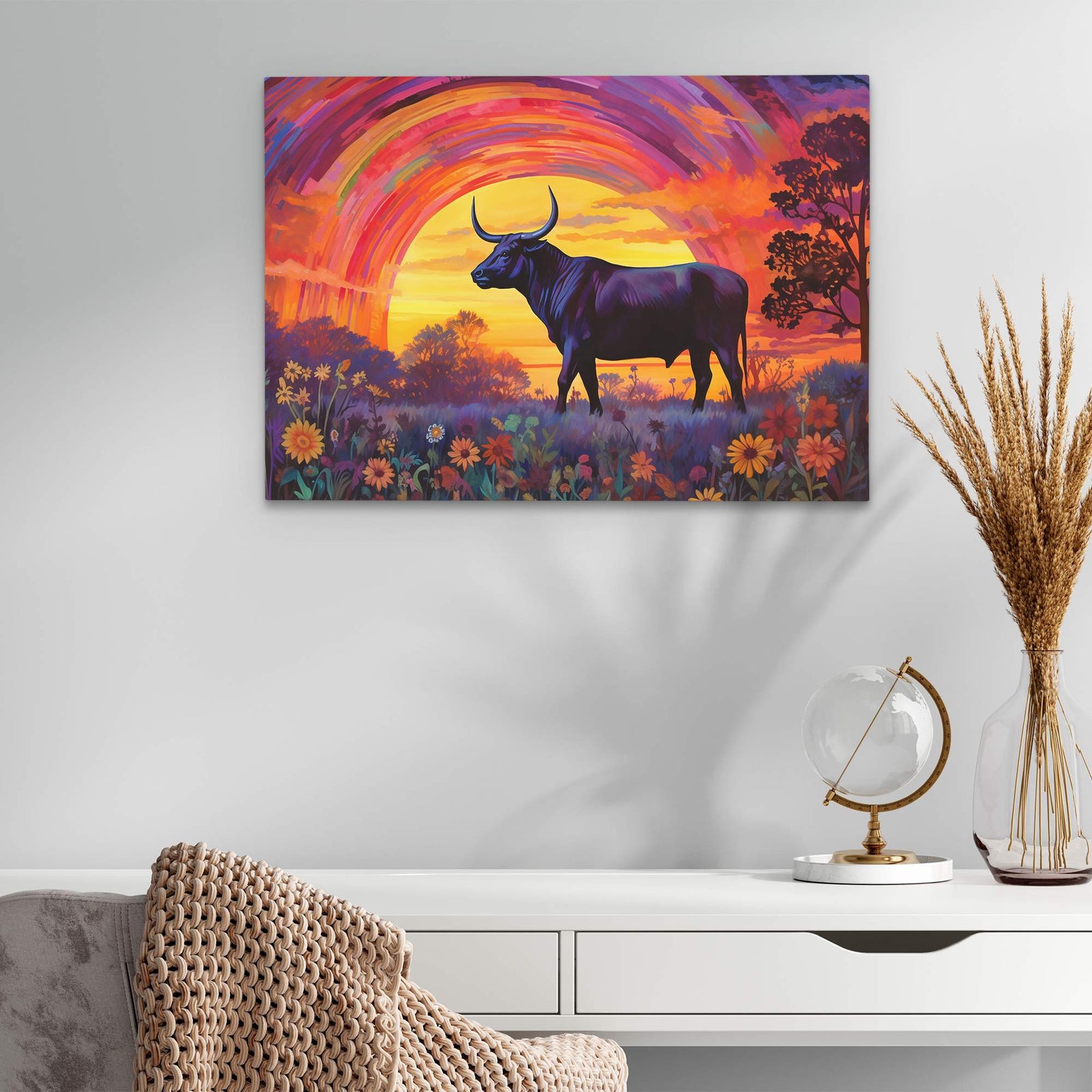 Trippy Bull - Luxury Wall Art