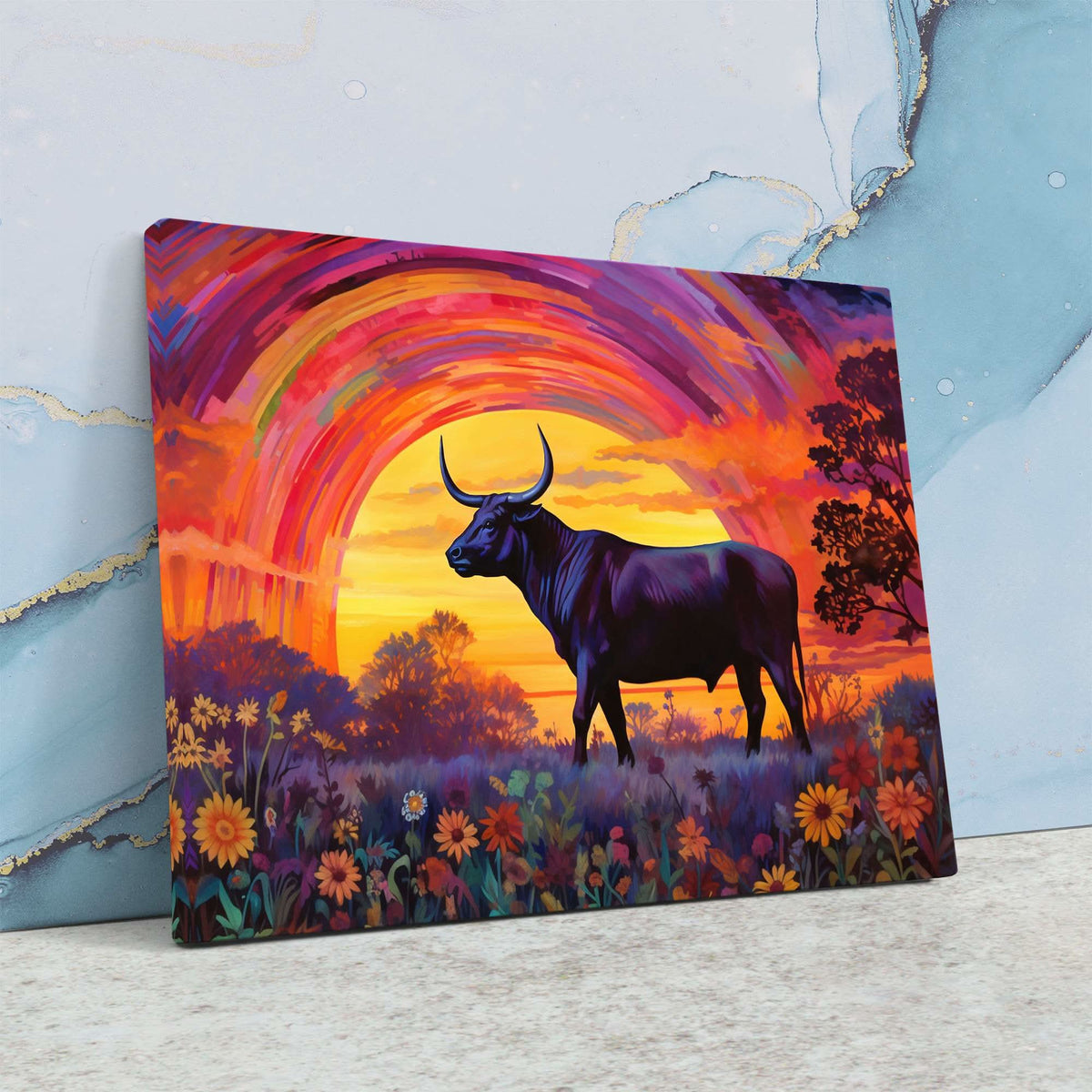 Trippy Bull - Luxury Wall Art