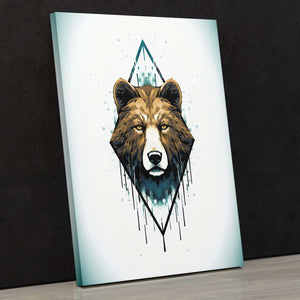 Turquoise Bear - Luxury Wall Art