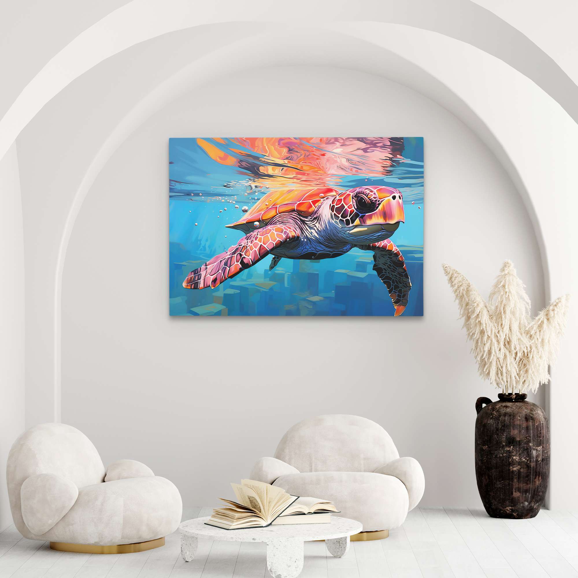 Turtle in the Sea - Luxury Wall Art