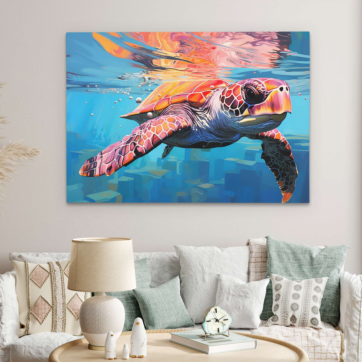 Turtle in the Sea - Luxury Wall Art