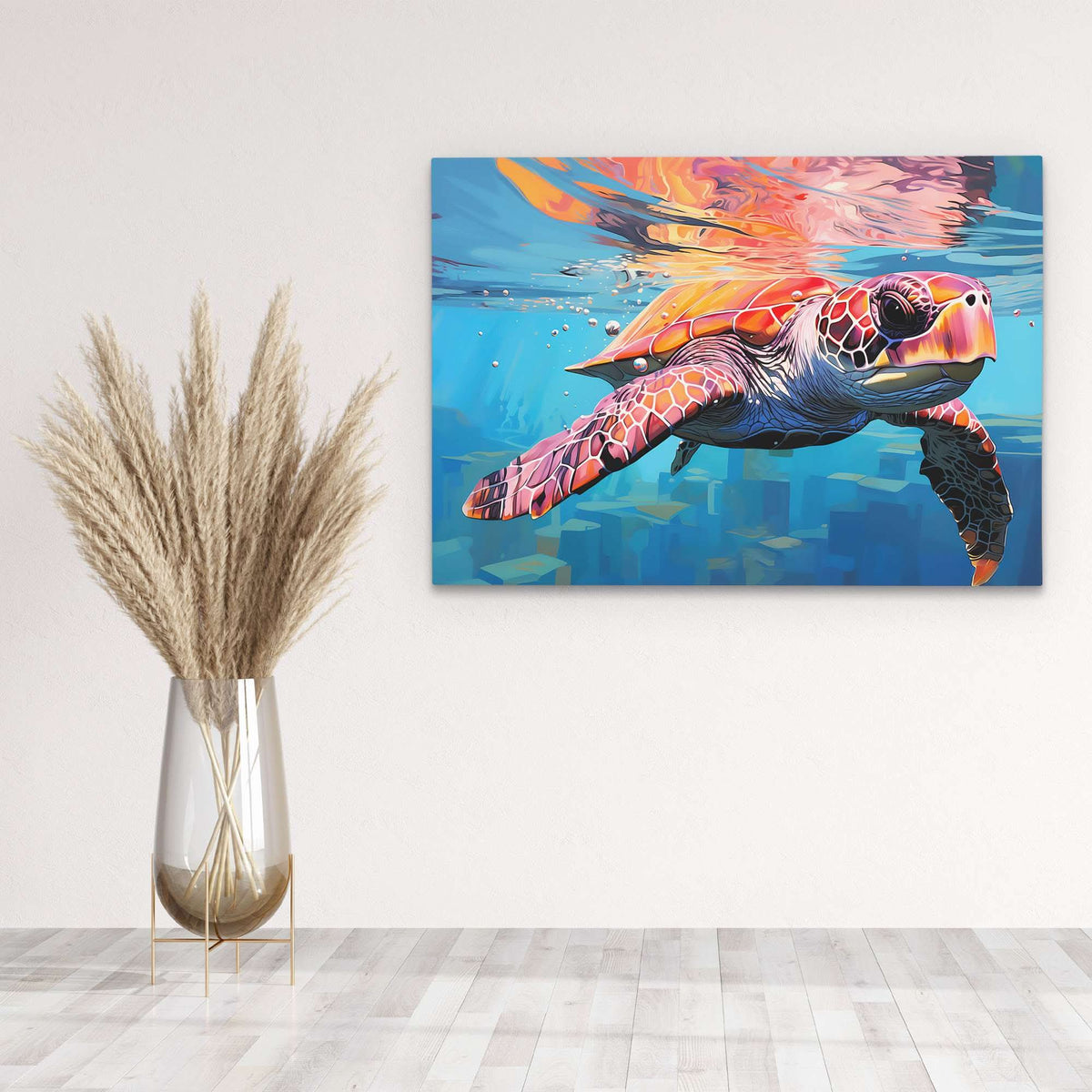 Turtle in the Sea - Luxury Wall Art