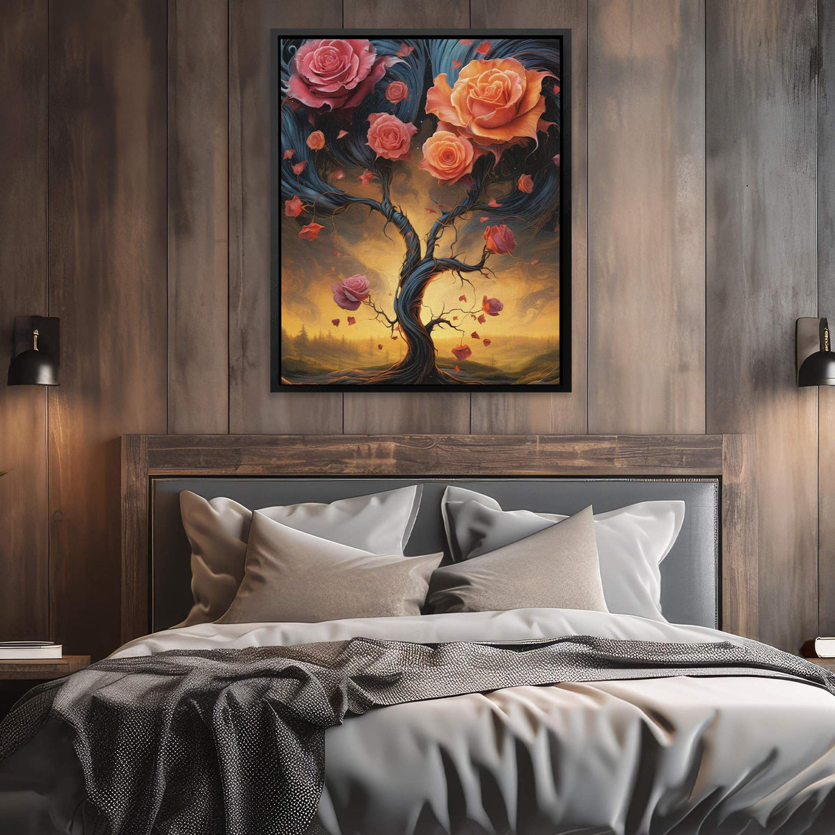 Twisted Roses - Luxury Wall Art