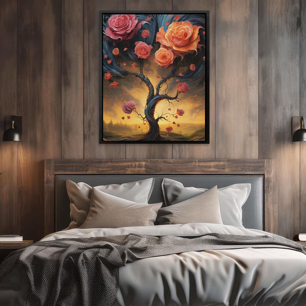 Twisted Roses - Floral Fantasy Art Print - Luxury Wall Art