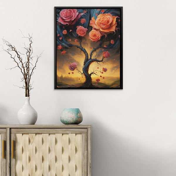Twisted Roses - Floral Fantasy Art Print - Luxury Wall Art