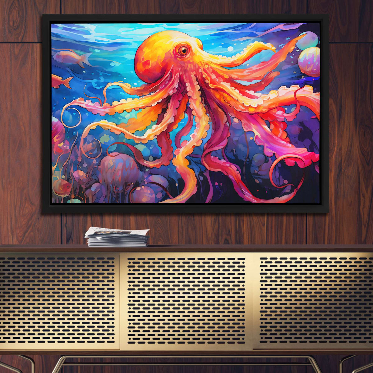 Watercolor Octopus - Luxury Wall Art