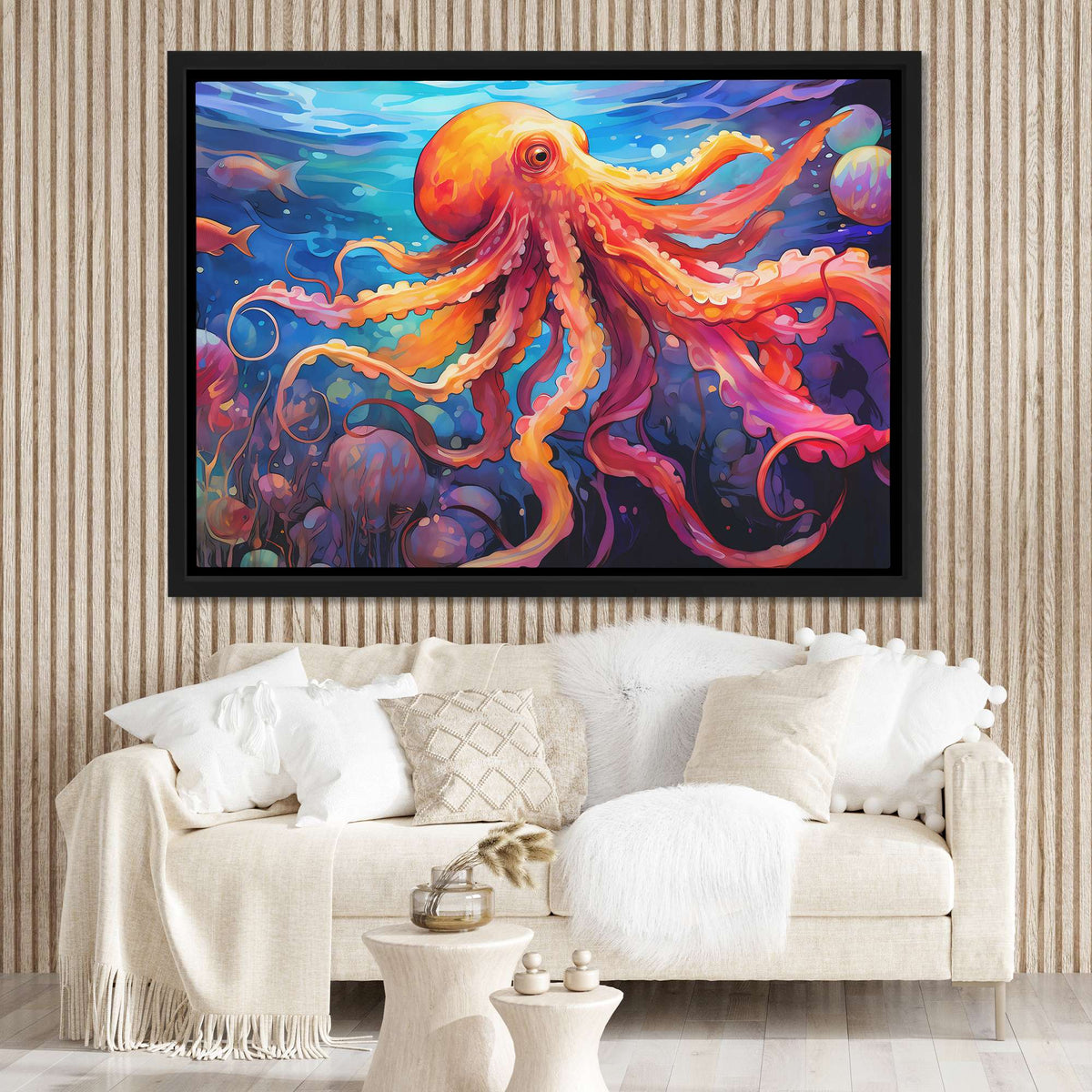Watercolor Octopus - Luxury Wall Art