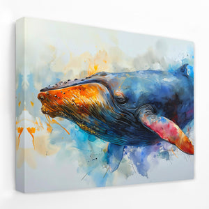 Watercolor Whale - Luxury Wall Art