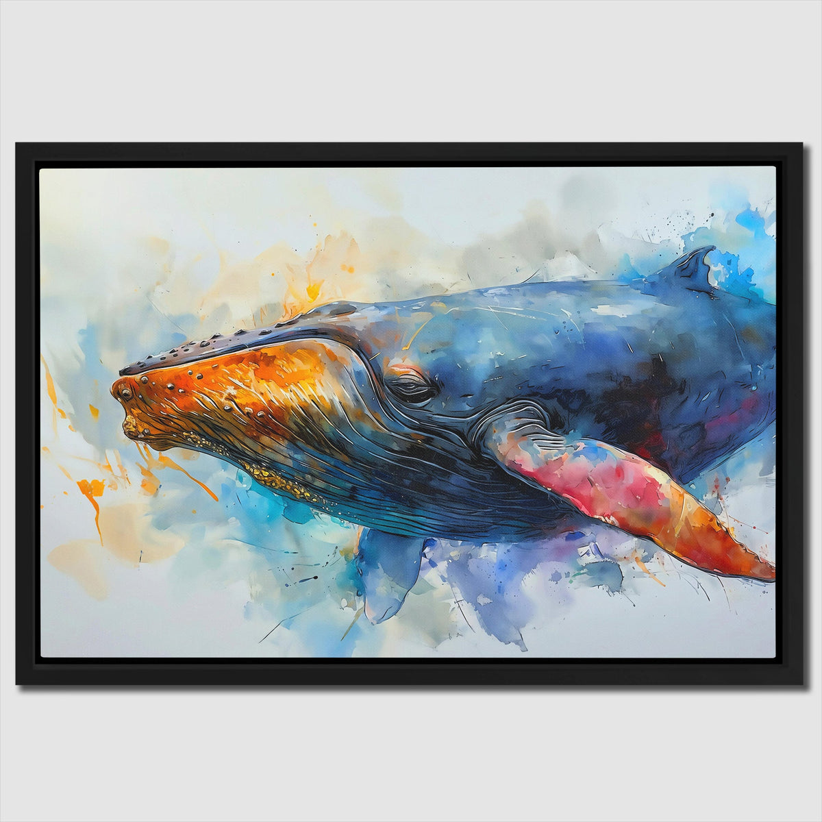 Watercolor Whale - Luxury Wall Art