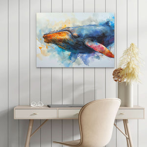 Watercolor Whale - Luxury Wall Art