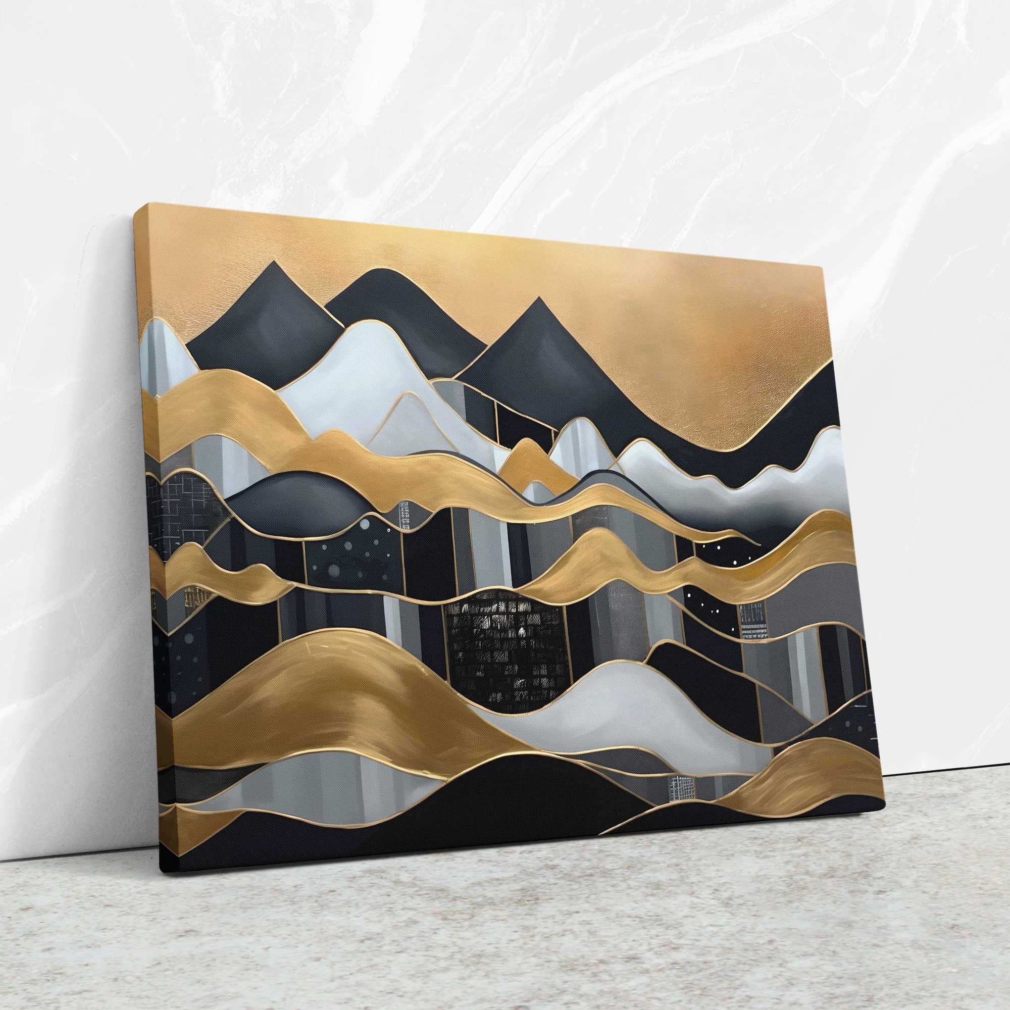 Waves of Gold - Luxury Wall Art