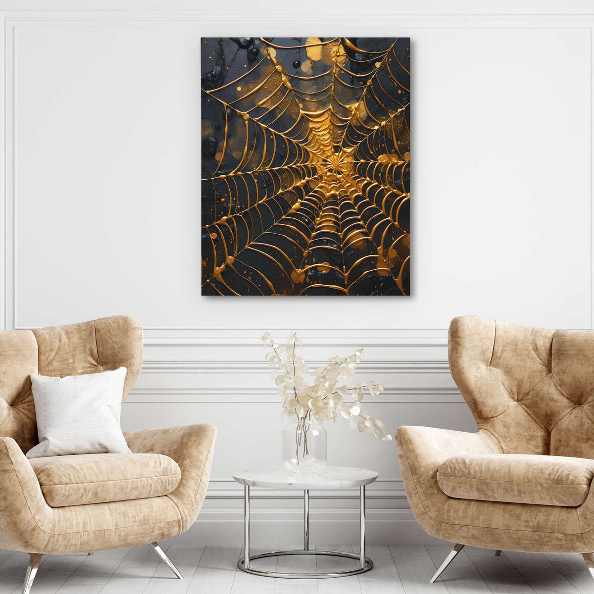 Web of Gold - Luxury Wall Art