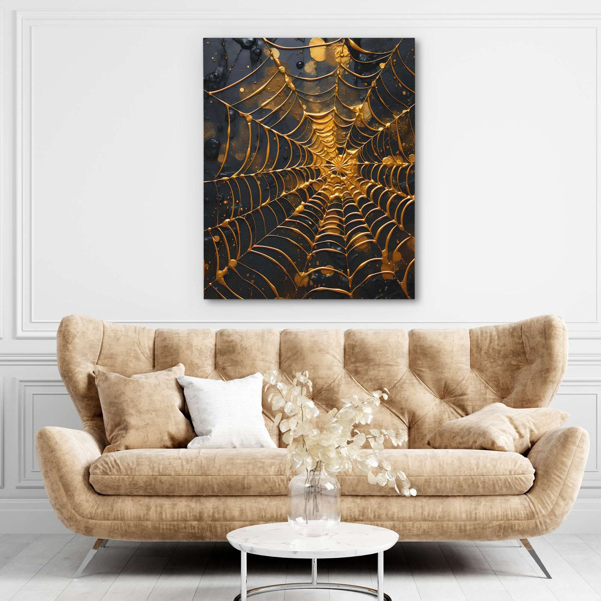 Web of Gold - Luxury Wall Art