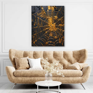Web of Gold - Luxury Wall Art