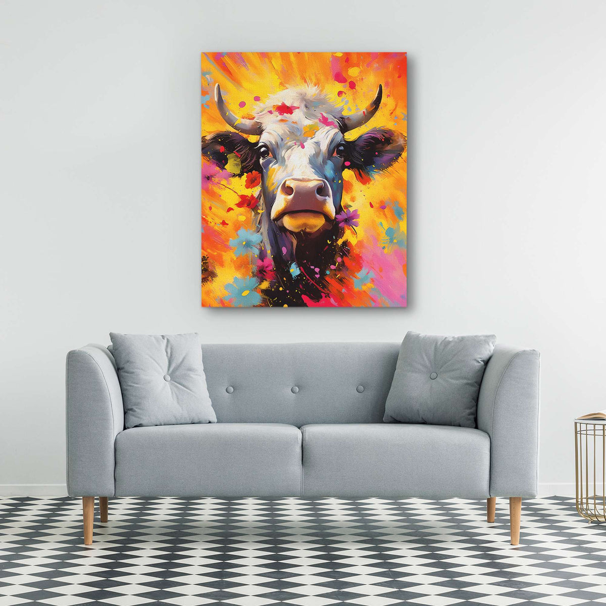 Whimsical Bovine - Luxury Wall Art