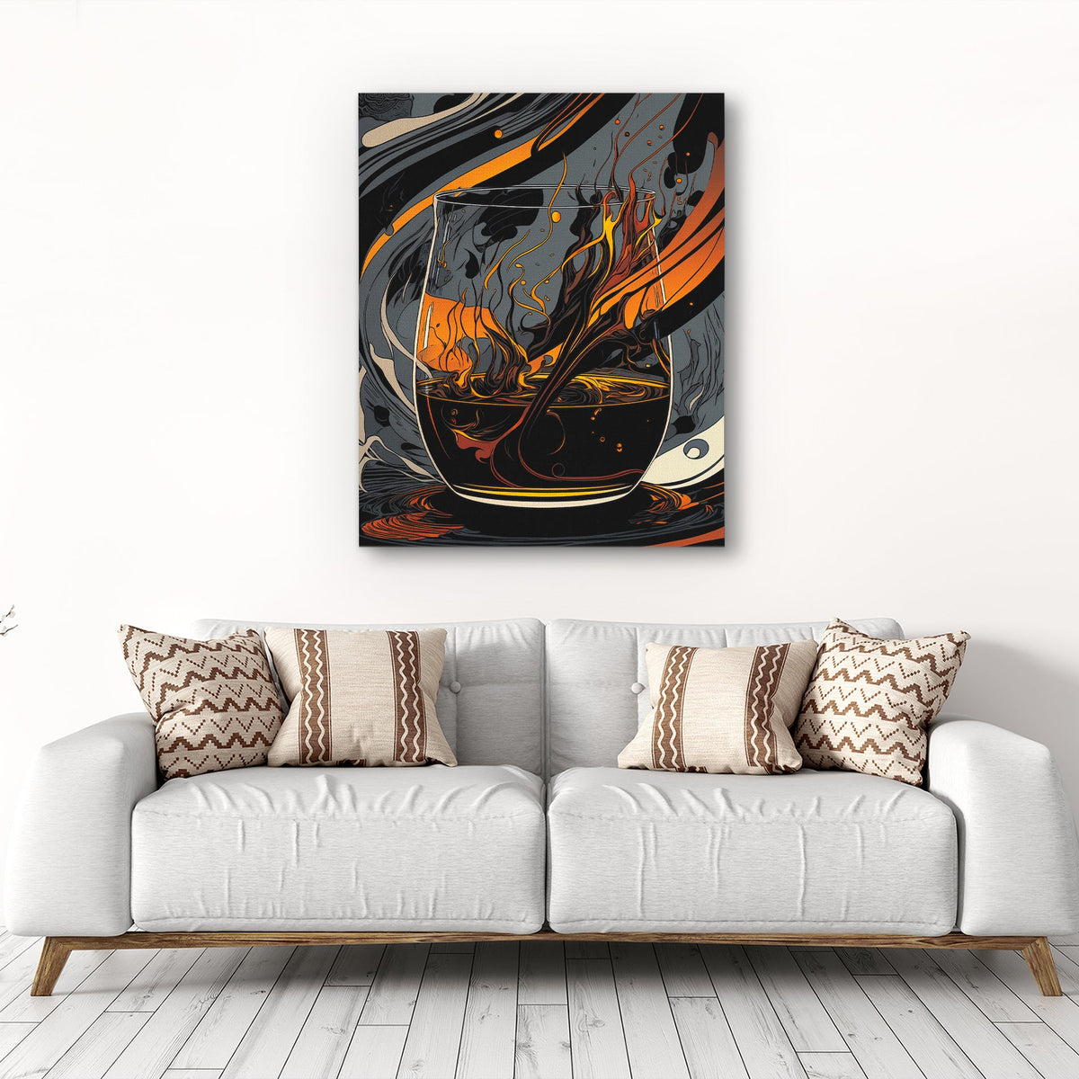 Whiskey Chaos - Luxury Wall Art