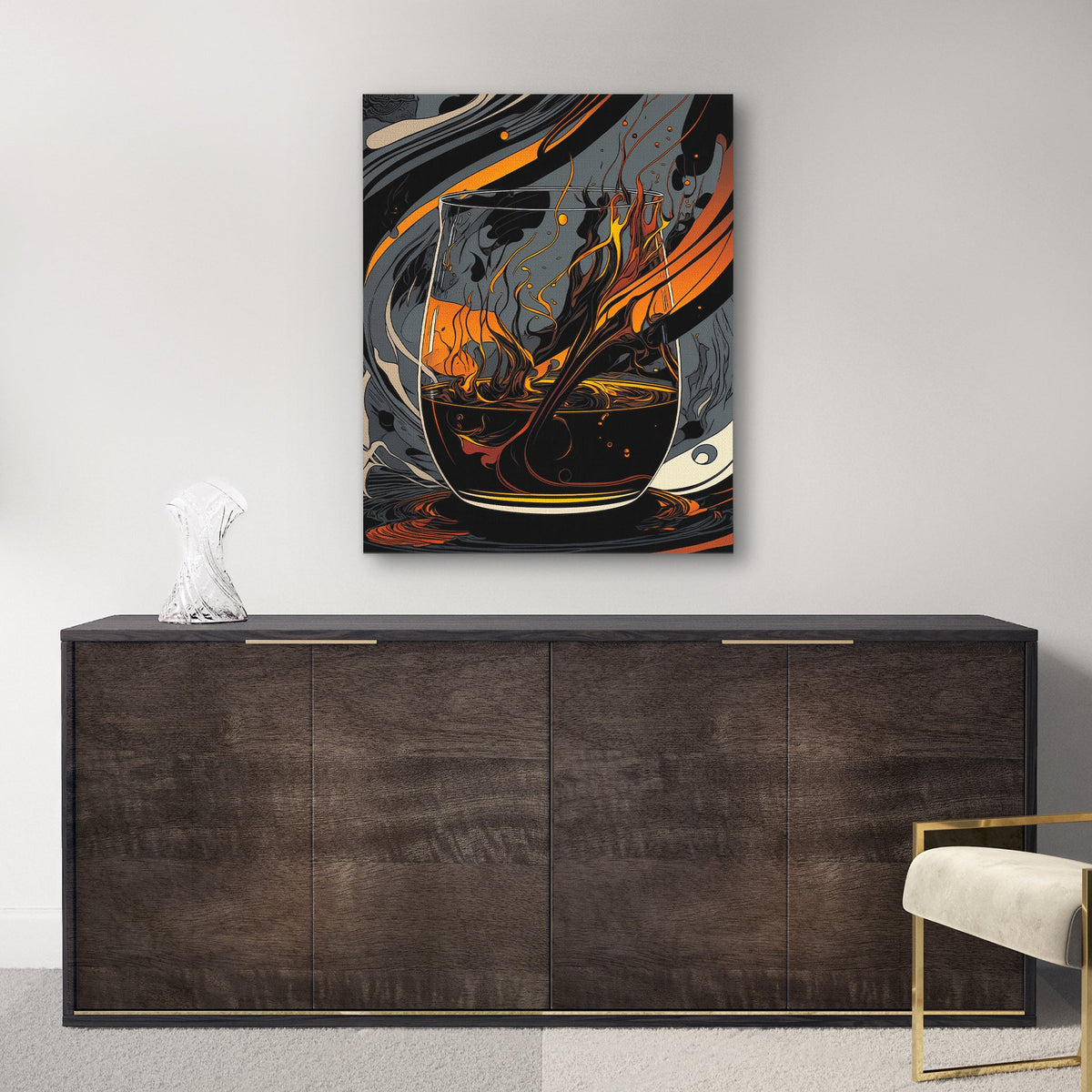 Whiskey Chaos - Luxury Wall Art