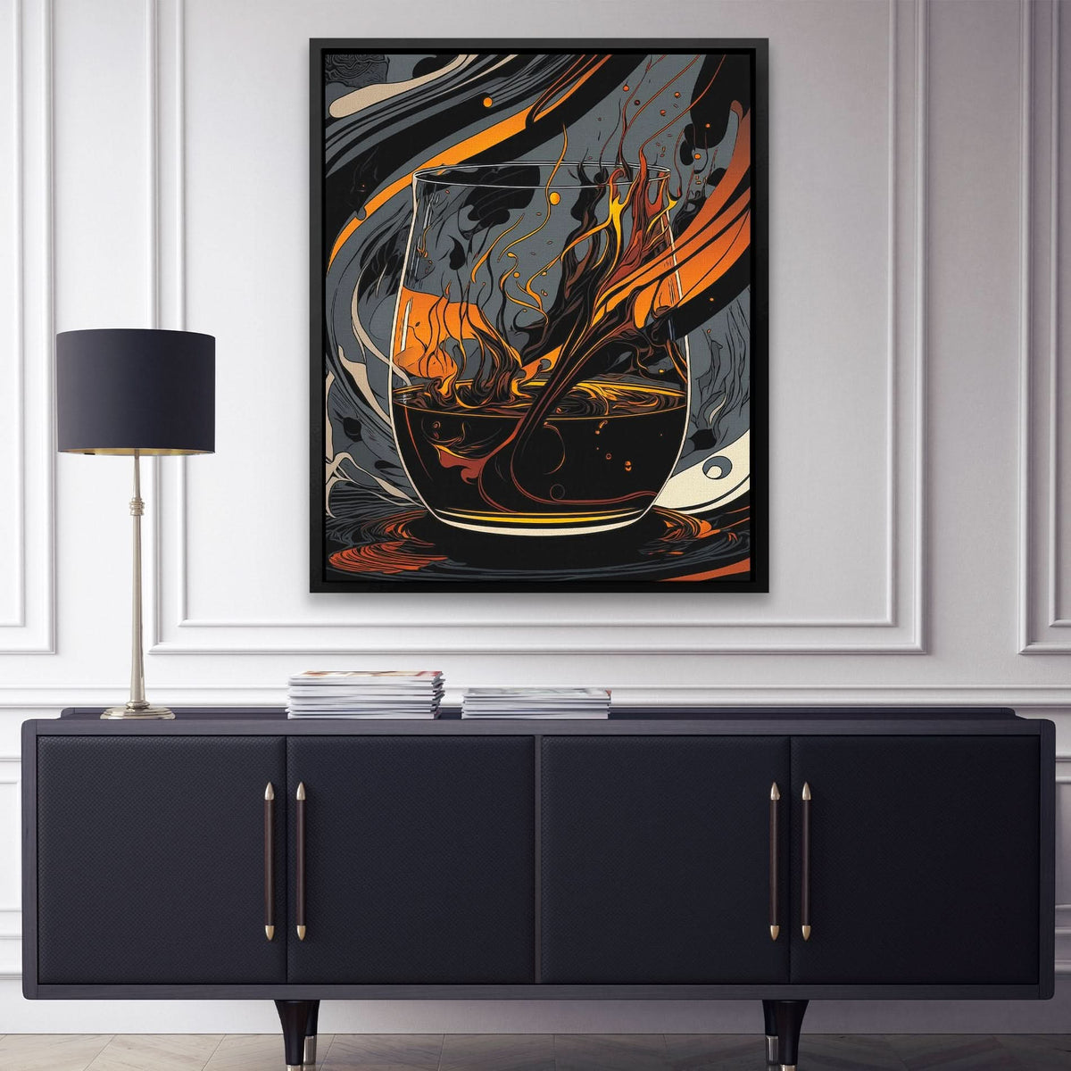 Whiskey Chaos - Luxury Wall Art