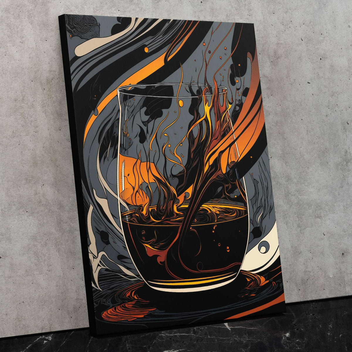 Whiskey Chaos - Luxury Wall Art