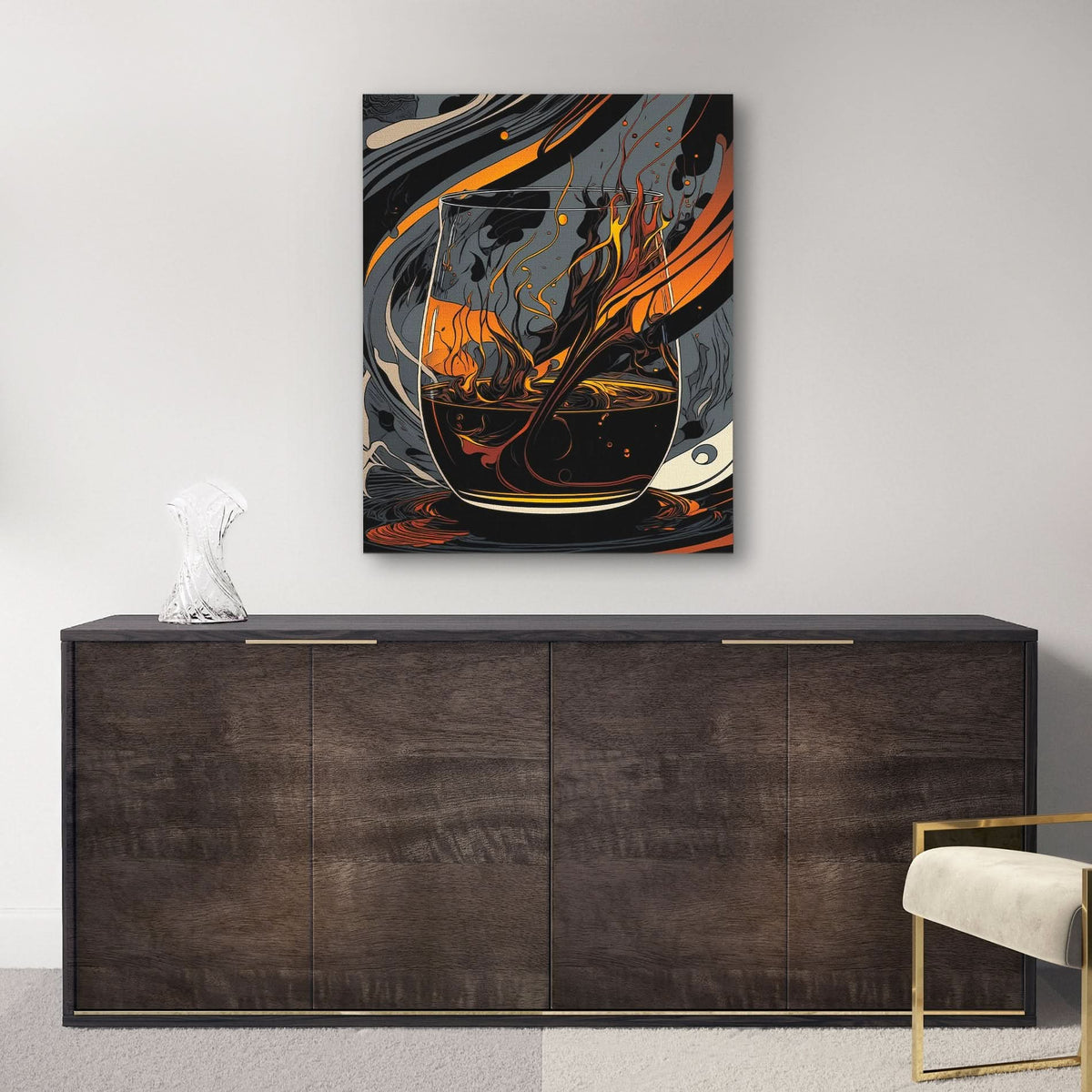 Whiskey Chaos - Luxury Wall Art