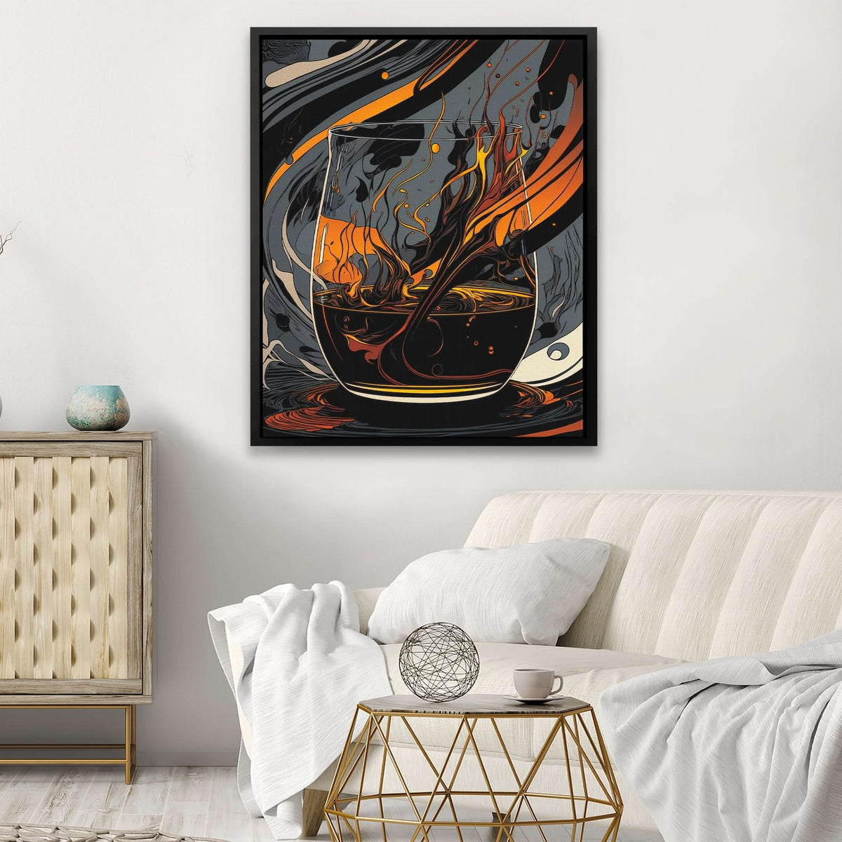 Whiskey Chaos - Luxury Wall Art