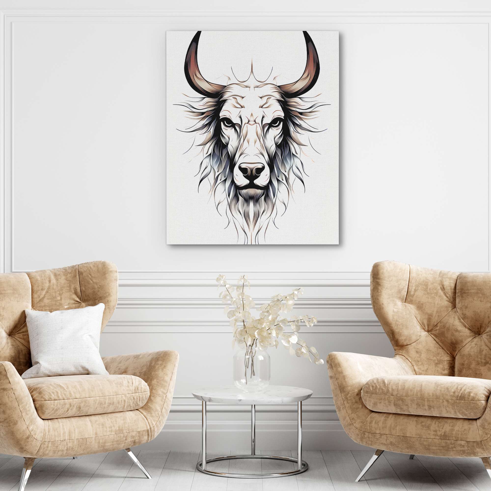 White Bull - Luxury Wall Art