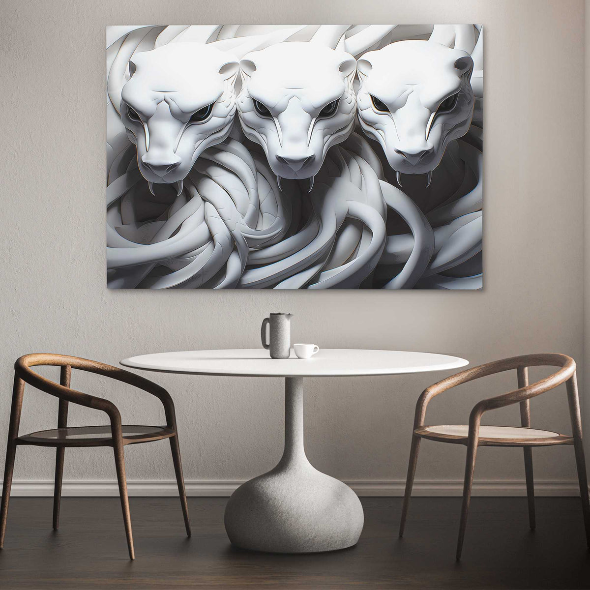 White Cobras - Luxury Wall Art