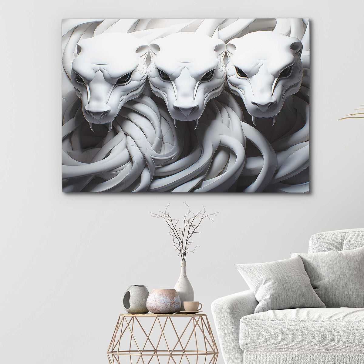 White Cobras - Luxury Wall Art