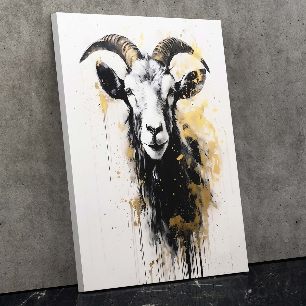 White Goat - Luxury Wall Art