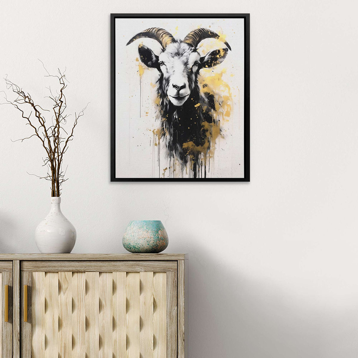 White Goat - Luxury Wall Art