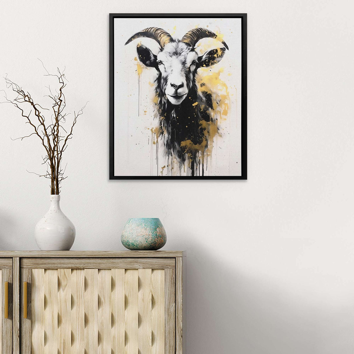 White Goat - Luxury Wall Art