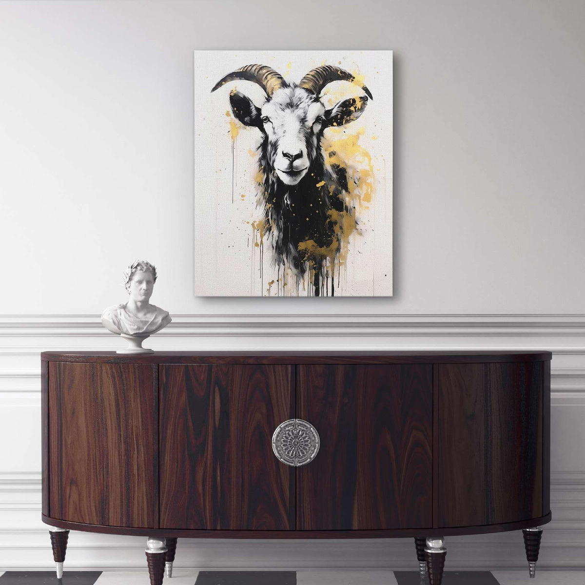 White Goat - Luxury Wall Art
