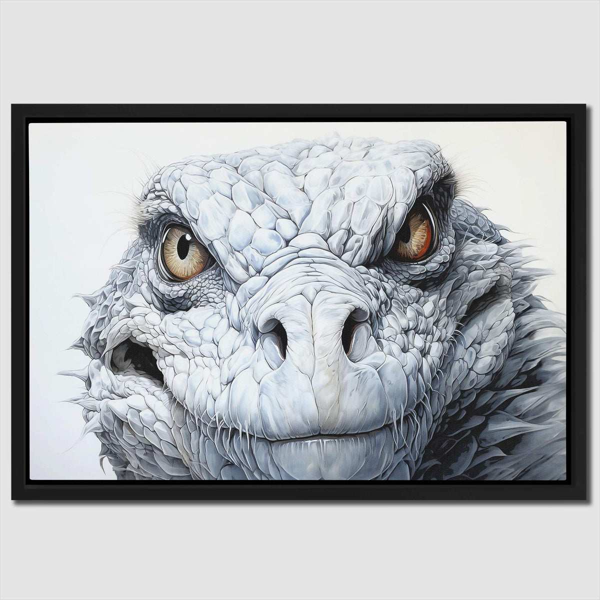 White Komodo Dragon - Luxury Wall Art