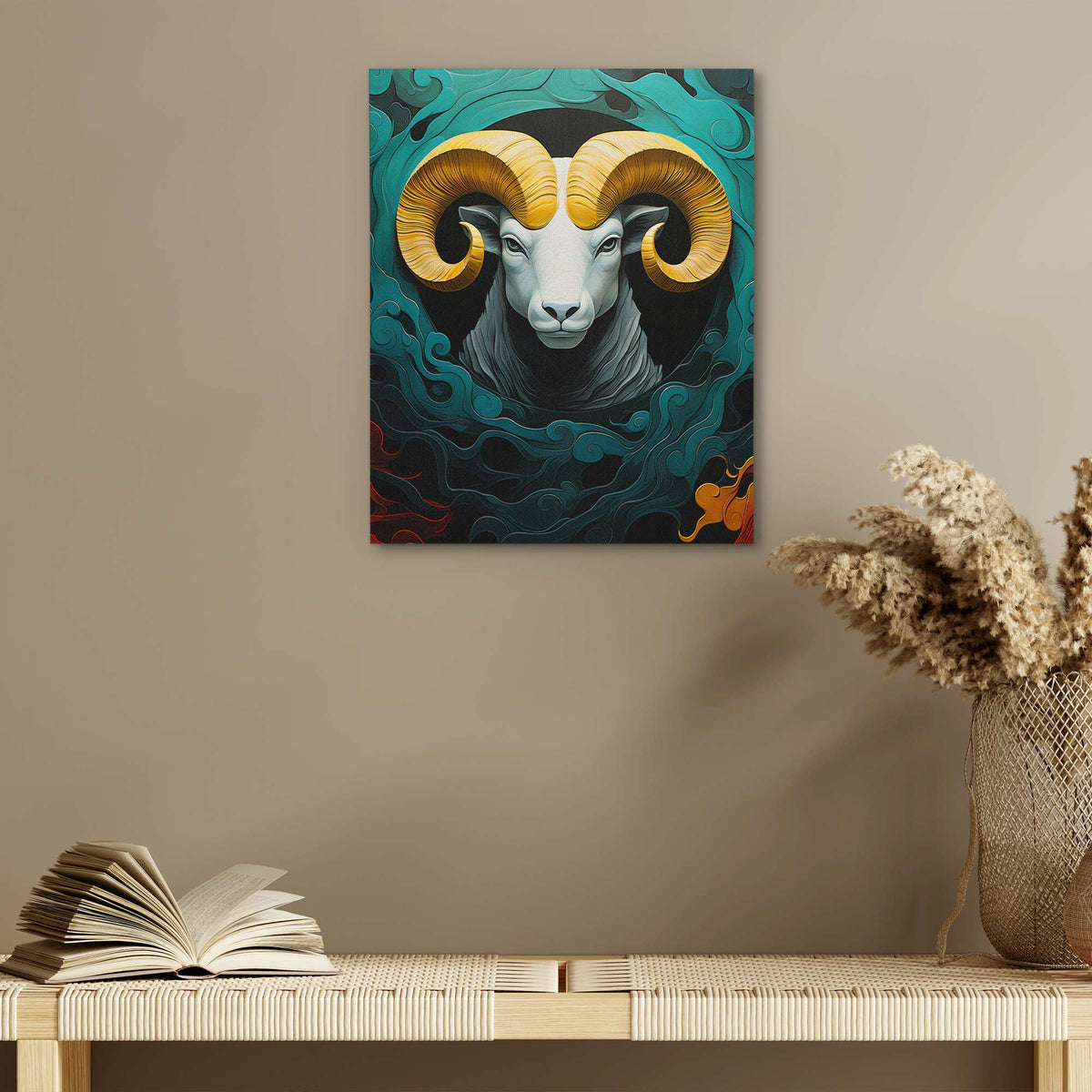 White Ram - Luxury Wall Art