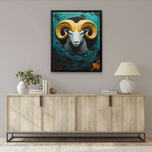 White Ram - Luxury Wall Art