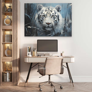 White Tiger Prowl - Luxury Wall Art