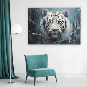 White Tiger Prowl - Luxury Wall Art