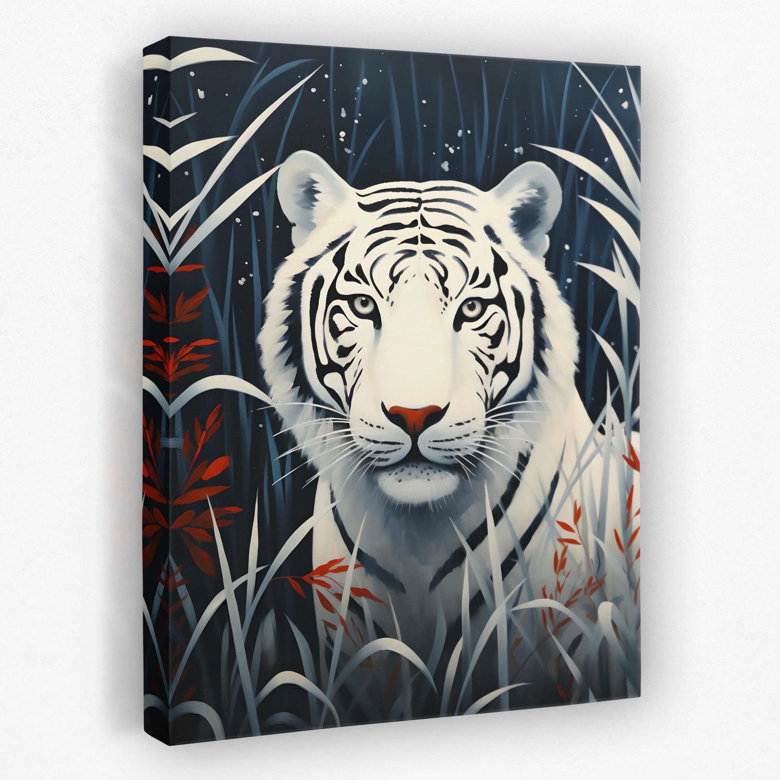 Winter Stalker - Albino Canvas Wall Art