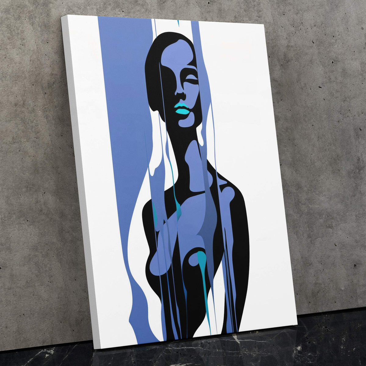 Woman's Blue Form - Luxury Wall Art