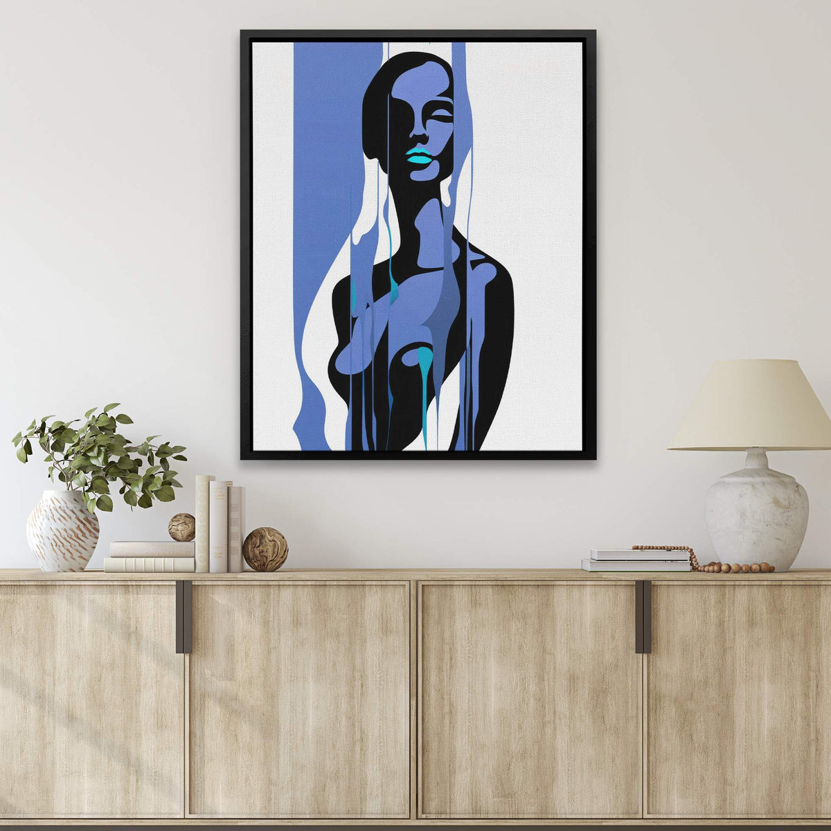 Woman's Blue Form - Luxury Wall Art