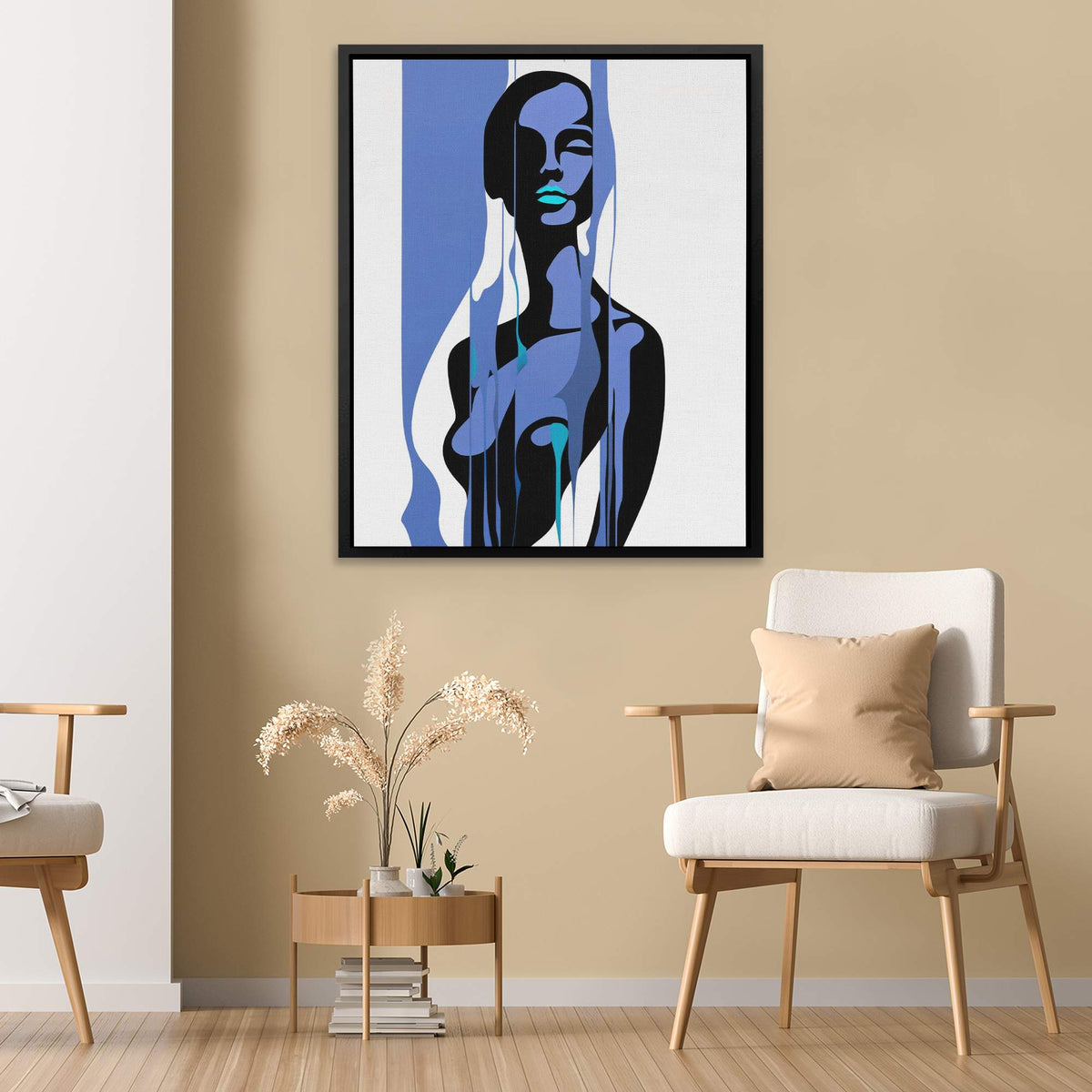Woman's Blue Form - Luxury Wall Art