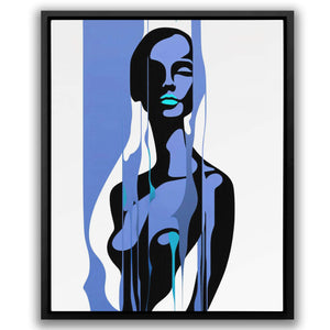 Woman's Blue Form - Luxury Wall Art