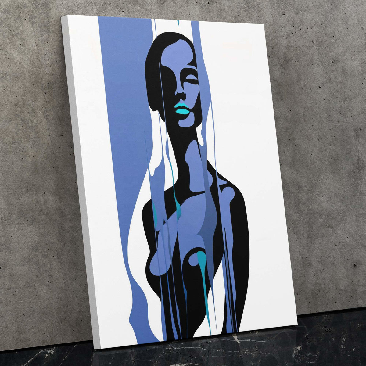 Woman's Blue Form - Luxury Wall Art